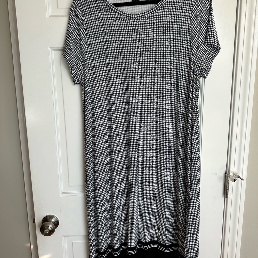 Black and White Checkered Dress